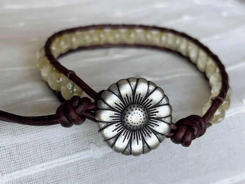 Kreative Behavior Citrine beaded bracelet